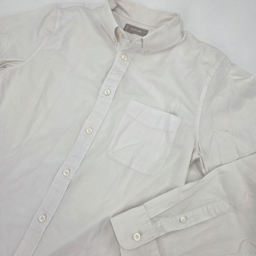 EVERLANE BUTTON DOWN OXFORD SHIRT WOMENS MEDIUM WHITE BLOUSE OFFICE PROFESSIONAL